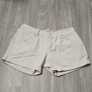 Elegant Beige Women's Shorts
